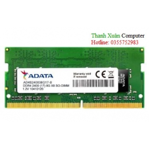 Ram ADATA 8Gb DDR4 SO-DIMM2400 Single tray-AD4S240038G17-S