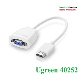 Cáp chuyển đổi HDMI to VGA ( không Audio )chính hãng Ugreen 40252