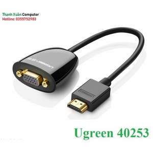 Cáp chuyển đổi HDMI to VGA ( không Audio )chính hãng Ugreen 40253
