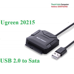 Cáp USB 2.0 to SATA cho ổ cứng HDD 2,5 và 3,5 Converter chính hãng Ugreen UG-20215 (20612)cao cấp