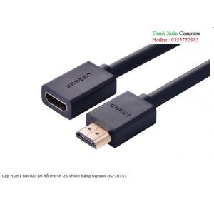 Cáp HDMI nối dài 1M hỗ trợ 4K 2K chính hãng Ugreen UG-10141
