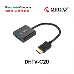 Cáp chuyển đổi HDMI to VGA chính hãng Orico DHTV-C20