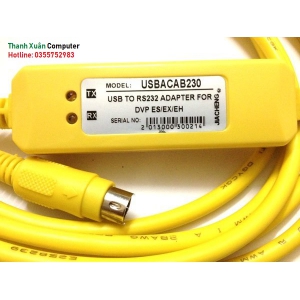 Cáp lập trình cho Delta PLC USB ACAB230 USB to RS232 Adapter for DVP ES/EX/EH
